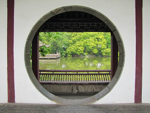istock Walking around China garden 1278179903