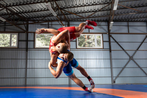 istock Two greco-roman  wrestlers 1278191356