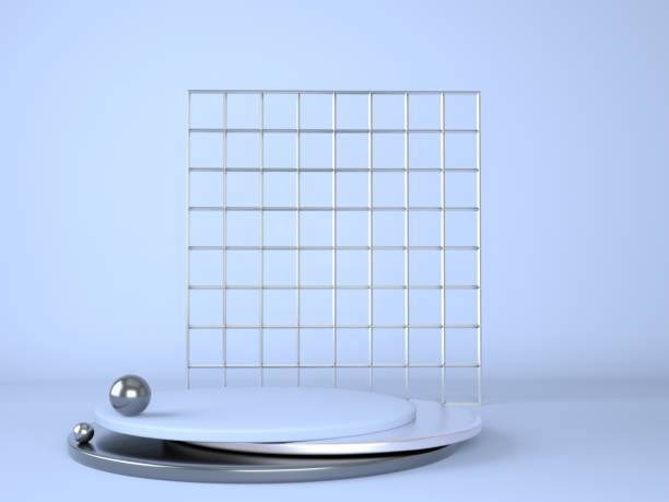 istock Product podium on pastel background 3d. Abstract minimal geometry concept. Studio stand platform theme. Exhibition and business marketing presentation stage. 1278200986