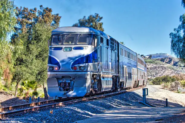 Photo of Amtrak Pacific Surfliner train F59PHI diesel locomotive