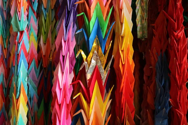 istock Origami of cranes 1278205079