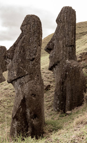 istock Moai Statues on Easter Island at the Rano Raraku Quarry 1278208865