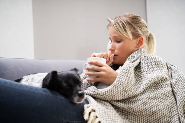 istock Sick Woman Sitting At Home With Mug 1278209220