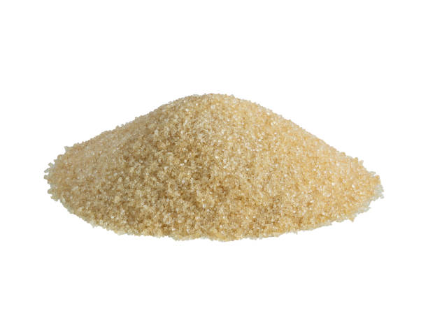 istock Cane sugar isolated on white background. thai food concept. 1278210940
