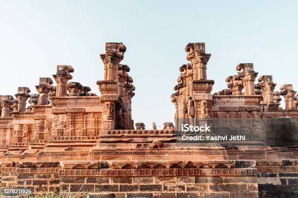 Scenic View Of The Ancient Historic Place Chhatardi With Clear Blue Sky At Bhuj Gujarat India Stock Photo - Download Image Now
