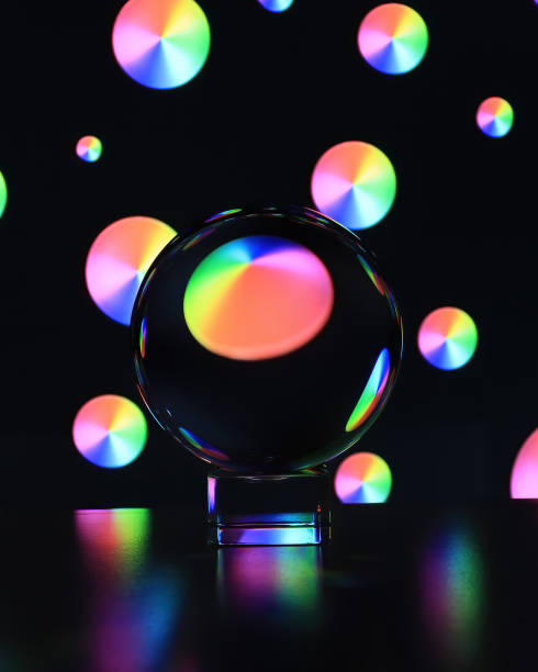 istock Fun with a lens ball and light refraction 1278215983