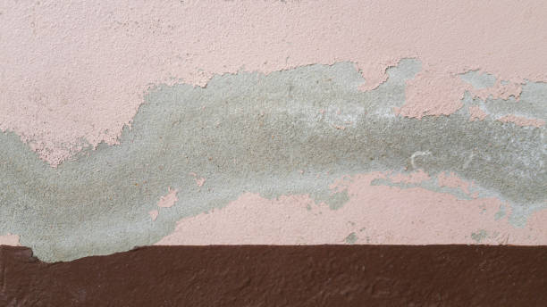 istock Background texture of an old concrete wall with peeling layer 1278218077