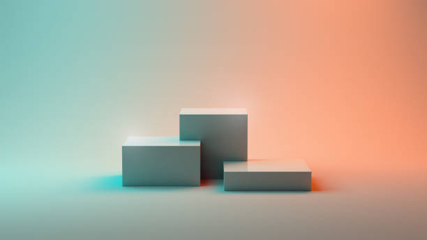 istock Empty Pedestal, Product Stand, Podium on Coloreful Background 1278219316