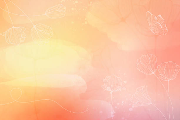 istock Pastel soft golden orange colored beautiful dreamy background. 1278220612