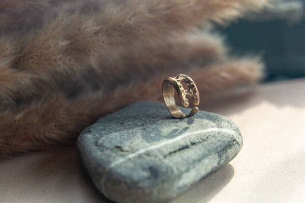 istock trendy vintage cast brass ring. 1278226195