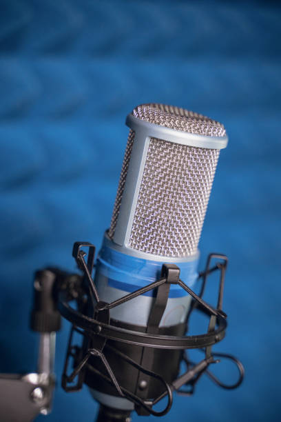 istock microphone in recording studio, close up, blurry background 1278226379