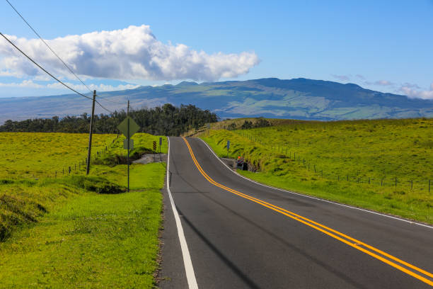 istock The most beautiful country road, Saddle Road 1278228943