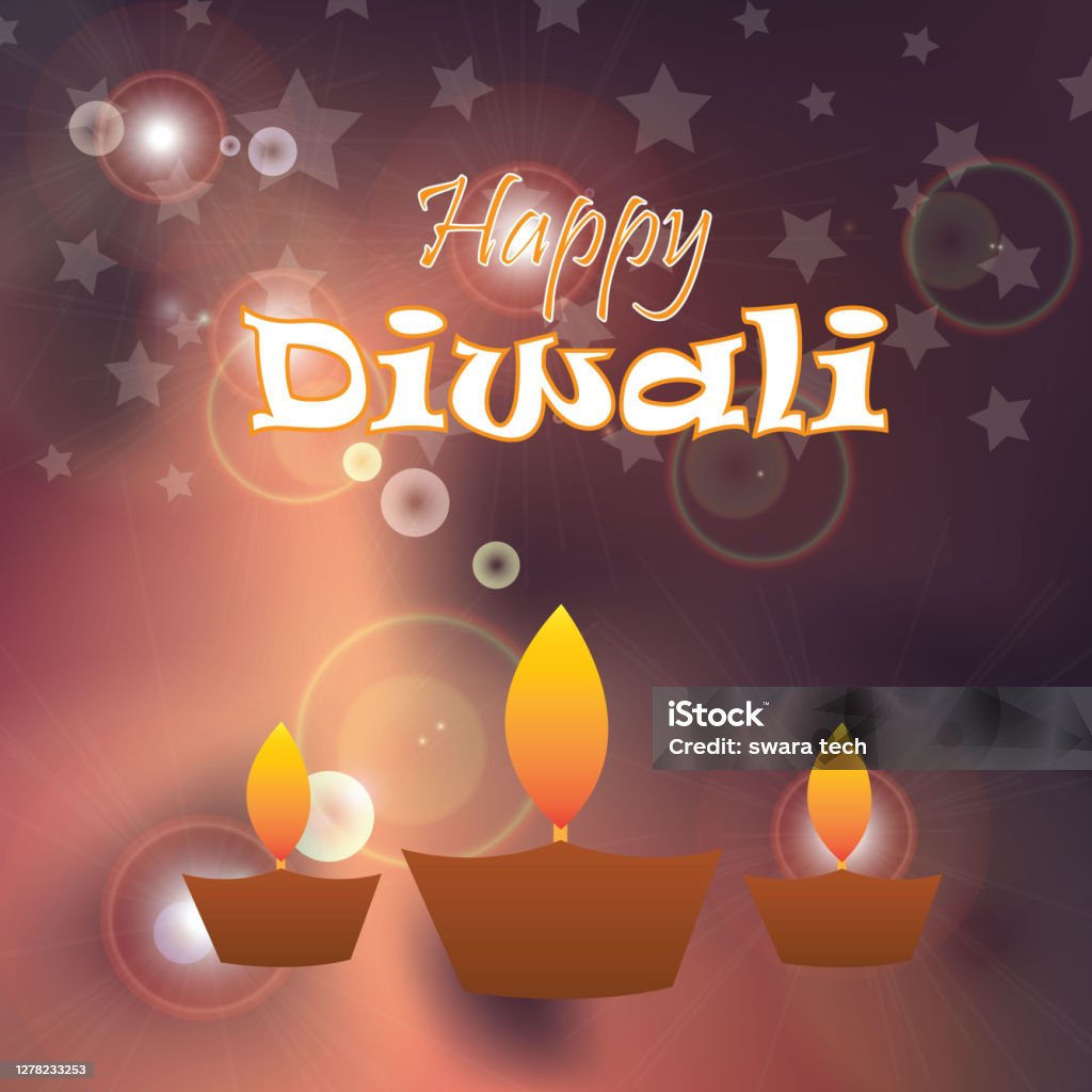 Happy Diwali Stock Illustration - Download Image Now - Backgrounds ...