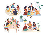menschen-spielen-brettspiele-vektor-illustration-familien-freunde-die-am-tisch-sitzen-auf.jpg?b=1&s=170x170&k=20&c=mCJk-zEOb1VGnrMhzGcSVssHDmvQw_bVW2xDgAwK7DQ=