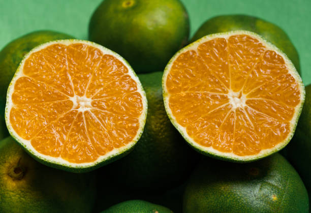 istock Fresh mandarin oranges fruit or tangerines 1278238069
