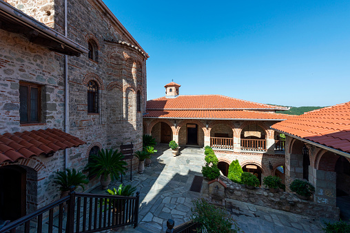 Holy Monastery of Grand Meteoron in Meteora, Kalambaka, Central GreeceHoly Monastery of Grand Meteoron in Meteora, Kalambaka, Central Greece.