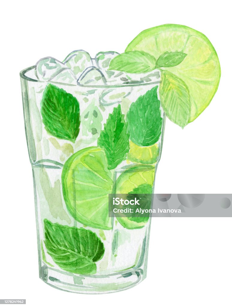 Bàn Tay Màu Nước Vẽ Ly Cocktail Mojito Màu Xanh Lá Cây Với Bạc Hà Vôi Và Đá Cách Ly Trên Nền Trắng Hình minh họa Sẵn có - Tải xuống Hình Bàn Tay Màu Nước Vẽ Ly Cocktail Mojito Màu Xanh Lá Cây Với Bạc Hà Vôi Và Đá Cách Ly Trên Nền Trắng Hình Minh Họa Sẵn Có - Tải Xuống Hình