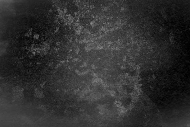 istock Cement old wall plaster in black and gray with a damaged surface covered with scratches, cracks and grains. 1278242675