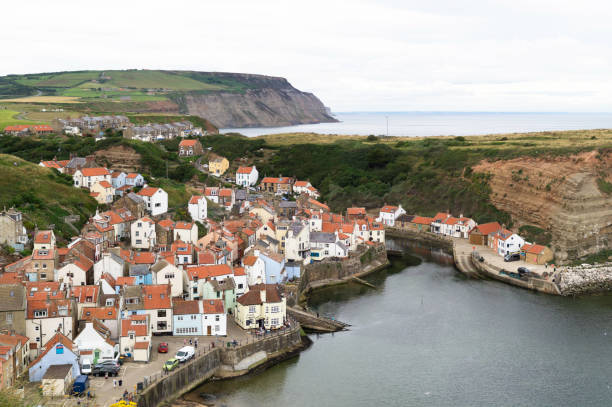 istock Staithes Village and Harbour viewed from the path above 1278242852