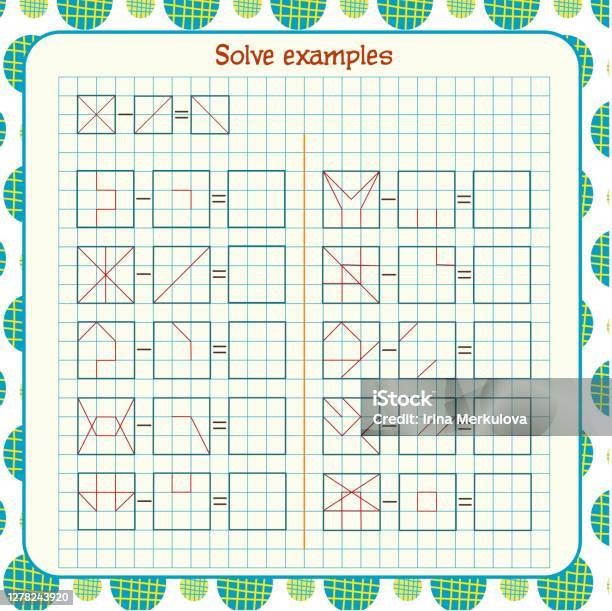 Logic Exercises For Children Solve Examples According To The Model Logic Exercises For Children Solve Examples According To The Model