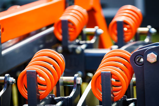 istock Industrial spring at agricultural machine 1278248589