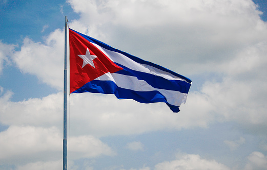 A Cuban flag.