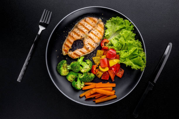 istock Salmon steak favorite food 1278257028
