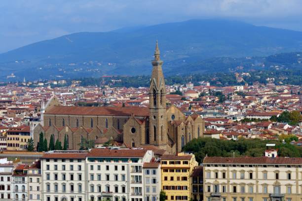 istock Panoramic View of Florence from Michelangelo Square, Italy 1278269999