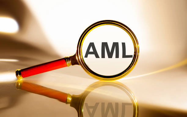 istock AML concept. Magnifier glass with text on white background in sunlight. 1278274985