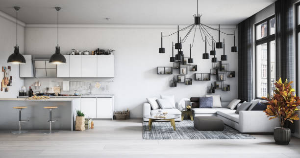 istock Scandinavian Style Home Interior 1278275038