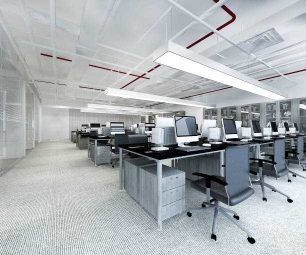 istock 3d rendering business meeting and working room on office building 1278276028