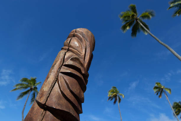 istock A wooden tiki on a tropical island 1278278486