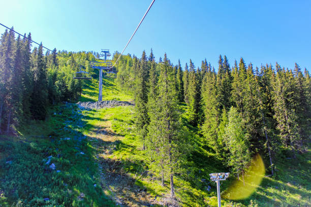 istock Ski lift panorama Norway, Hemsedal Skicenter in Hemsedalis, Viken. 1278280136