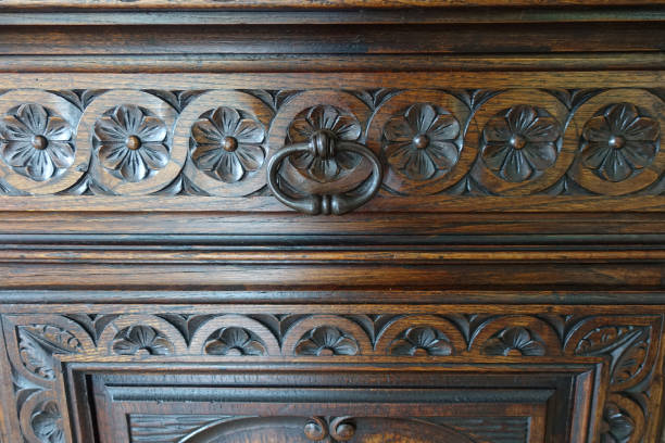 istock Buffet with old wood furnishings  Retro style 1278283605
