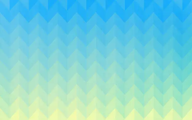 Vector illustration of Background material: Geometric pattern of pale yellow-green and blue gradation