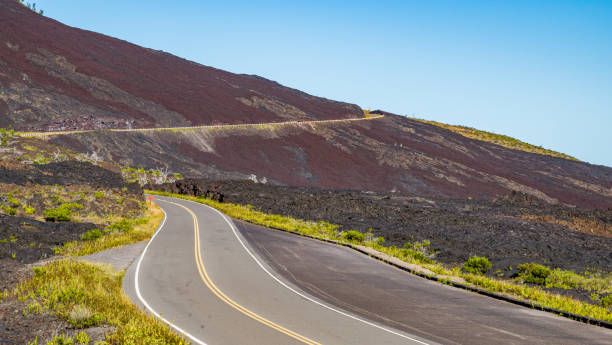 istock Highway on a volcanic landscape. Amazing scenery. Hawaii. 1278297436