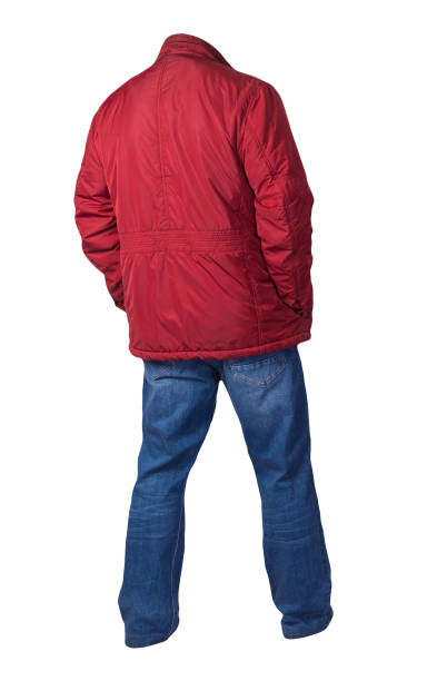 istock men's jacket and jeans isolated on white background. 1278302886