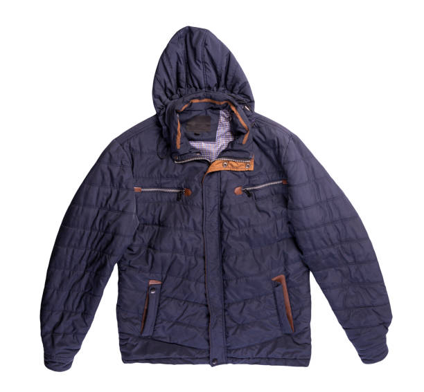 istock Men's jacket in a hood isolated on a white background. Windbreaker jacket 1278302916
