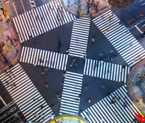 istock Traffic and people cross a busy intersection in Ginza 1278304077