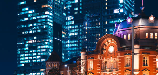 istock Tokyo station at night 1278304140