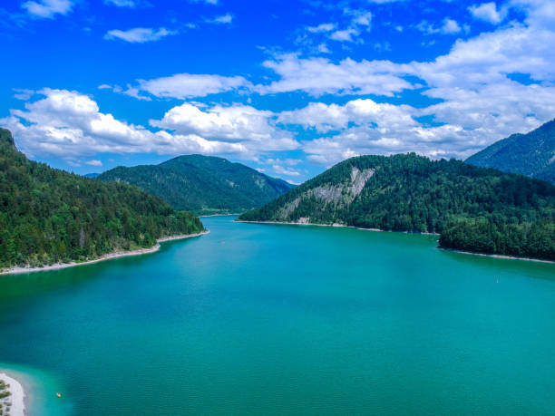 istock Sylvenstein Lake by Drone 1278313027