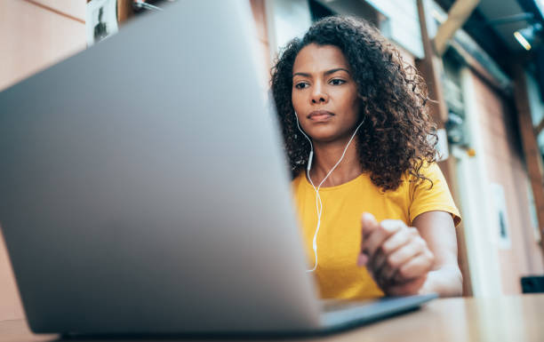 Beautiful woman with laptop