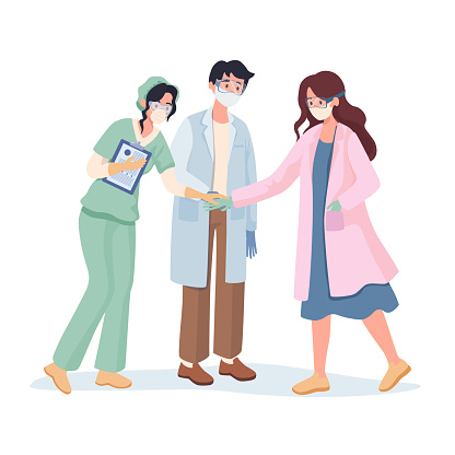 Ilustración de Médicos Y Enfermeras Vector De Trabajo En Equipo Ilustración  De Dibujos Animados Planos Detenga El Concepto De Pandemia De Covid19 y más  Vectores Libres de Derechos de Asistencia sanitaria y