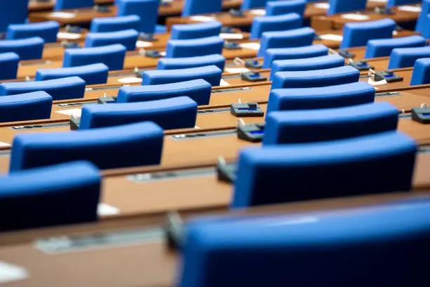 Photo of Inside of an empty parliament