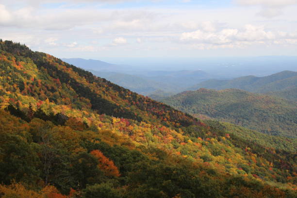 istock Mountain ridge of colorful foliage 1278322011