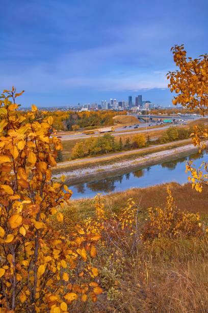 istock Calgary Cityscape Under A Blue Cloudy Sky In The Fall 1278324394