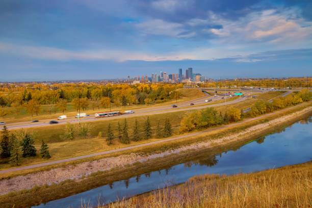 istock Calgary Cityscape Under A Blue Cloudy Sky In The Fall 1278324395