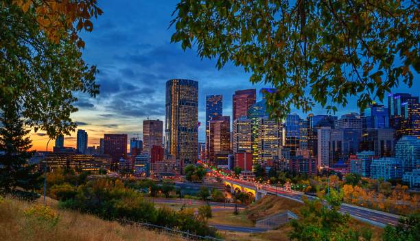 istock Cloudy Sunrise Over Downtown Calgary In The Fall 1278325811