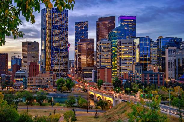 istock Cloudy Sunrise Over Downtown Calgary In The Fall 1278326420