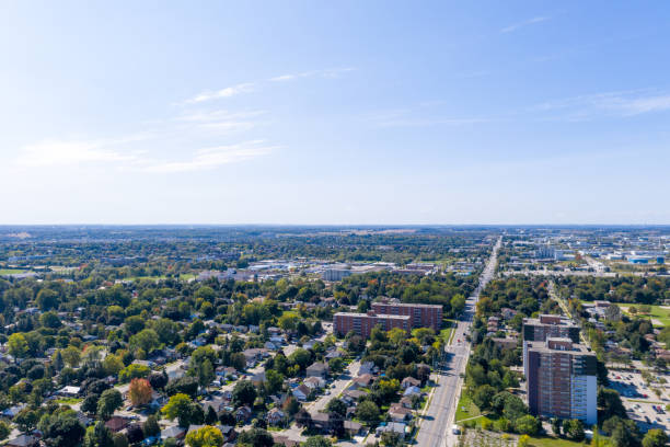 istock Aerial view downtown cityscape, Guelph, Ontario, Canada 1278329056